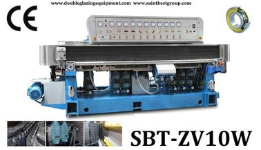 10 Motors Glass Edging&Polishing Machine, Straight Line Glass Edging Machine, Straight Line Glass Edger