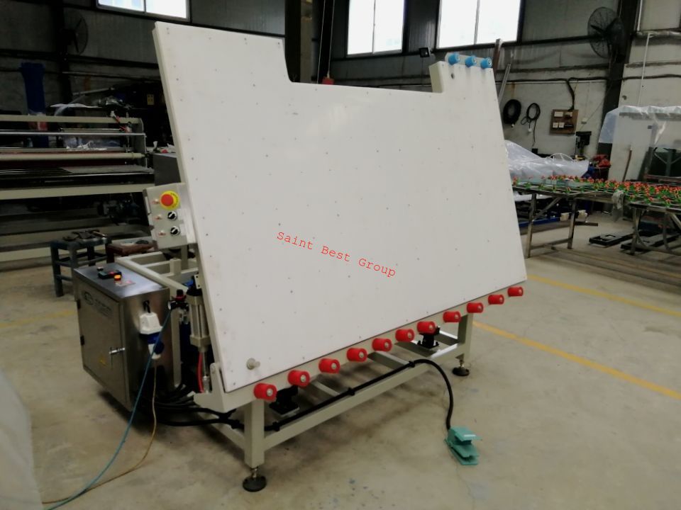 Single Side Heated Roller Press with Tilting Table,Heated Roller Press Machine for Double Glazing,IGU Heat Press Table