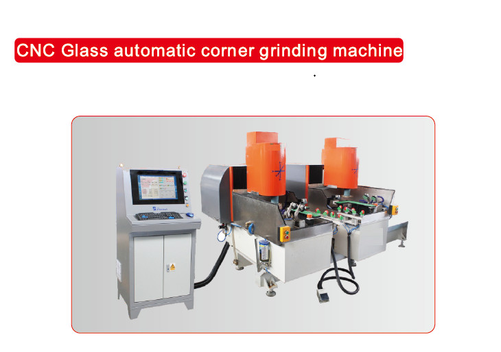 Two Head CNC Glass Safety Corner Edging Polishing Machine,CNC Glass Corner Grinding Machine,CNC Corner Grinding Machine